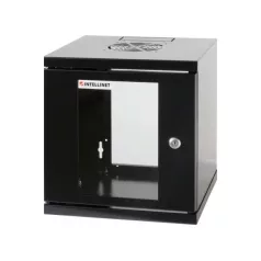   Manhattan Rackszekrény - 10" fali kivitel (6U, 320 (h) x 300 (w) x 300 (d) mm, Összeszerelt, Fekete)