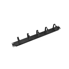   Walisec rackszekrény Kiegészítő - CM-02 (Kábel rendező panel, Gyűrű panel, 1U(19"), fekete)