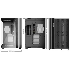   Be Quiet! Számítógépház - LIGHT BASE 600 DX Black (ATX, edzett üveg oldallap, fekete)