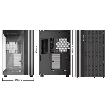 Be Quiet! Számítógépház - LIGHT BASE 900 DX Black (ATX, edzett üveg oldallap, fekete)
