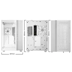   Be Quiet! Számítógépház - LIGHT BASE 900 FX White (ATX, edzett üveg oldallap, fehér)