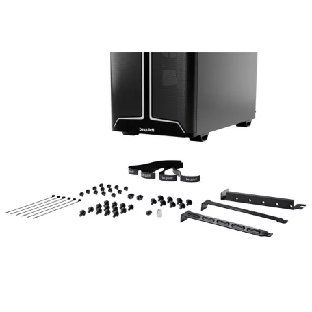 Be Quiet! Számítógépház - Pure Base 501 DX Black (ATX, edzett üveg oldallap, fekete)