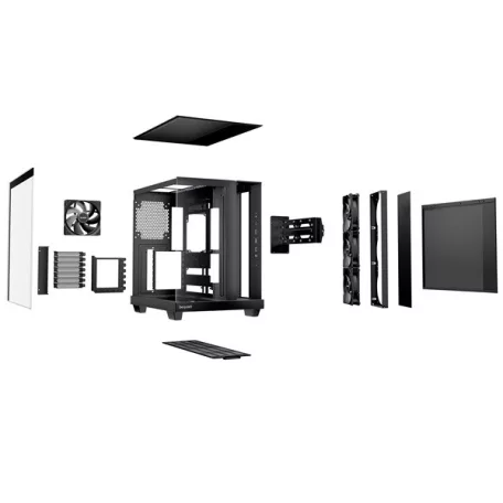 Be Quiet! Számítógépház - LIGHT BASE 500 Black (ATX, edzett üveg oldallap, fekete)