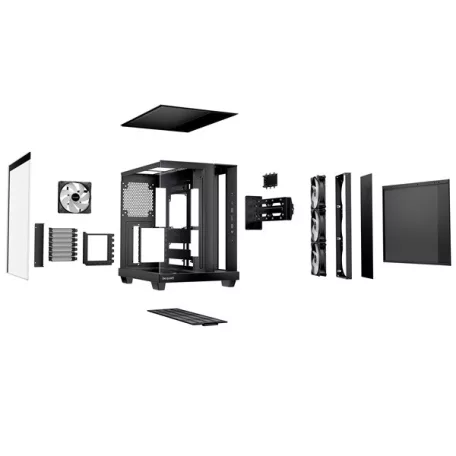 Be Quiet! Számítógépház - LIGHT BASE 500 LX Black (ATX, edzett üveg oldallap, fekete)