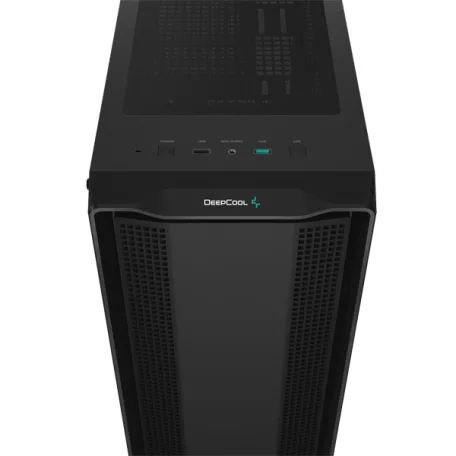 DeepCool Számítógépház - CC560 V2 Limited (fekete, ablakos, venti nélkül,  ATX, 1xUSB3.0, 1xUSB2.0)