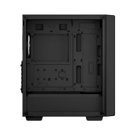 DeepCool Számítógépház - CC560 MESH V2 (ablakos, 4x12cm A-RGB ventilátor, ATX, 2xUSB3.0, fekete)