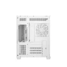 DeepCool Számítógépház - CG330 3F WH (fehér, ablakos, 3x12cm A-RGB, BTF, mATX, 2xUSB3.0, 1xUSB2.0)