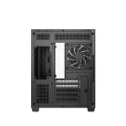 DeepCool Számítógépház - CG330 3F (fekete, ablakos, 3x12cm A-RGB, BTF, mATX, 2xUSB3.0, 1xUSB2.0)