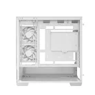 DeepCool Számítógépház - CG380 3F WH (fehér, ablakos, 3x12cm A-RGB, BTF, mATX, 2xUSB3.0, 1xUSB2.0)