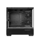 DeepCool Számítógépház - CG380 3F (fekete, ablakos, 3x12cm A-RGB, BTF, mATX, 2xUSB3.0, 1xUSB2.0)