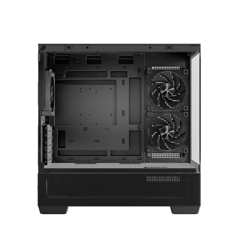 DeepCool Számítógépház - CG380 3F (fekete, ablakos, 3x12cm A-RGB, BTF, mATX, 2xUSB3.0, 1xUSB2.0)