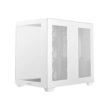 DeepCool Számítógépház - CG530 4F WH (fehér, ablakos, 4x12cm A-RGB, BTF, ATX, 2xUSB3.0, 1xUSB2.0)
