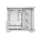 DeepCool Számítógépház - CG530U 4F WH (fehér, ablakos, 4x12cm A-RGB, BTF, ATX, 2xUSB3.0, 1xUSB2.0)