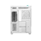 DeepCool Számítógépház - CG530U 4F WH (fehér, ablakos, 4x12cm A-RGB, BTF, ATX, 2xUSB3.0, 1xUSB2.0)