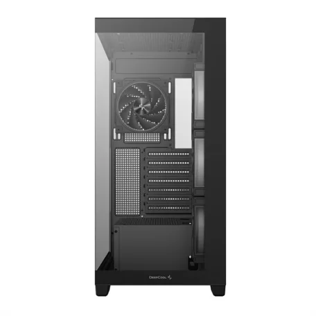 DeepCool Számítógépház - CG580 4F V2 (fekete, ablakos, 4x12cm A-RGB, BTF, ATX, 2xUSB3.0, 1xUSB2.0)