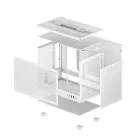 DeepCool Számítógépház - CH160 WH (fekete, Mini-ITX, 2xUSB3.0, Type-C, fehér)