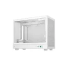 DeepCool Számítógépház - CH160 PLUS WH (mATX, 2xUSB3.0, Type-C, fehér)
