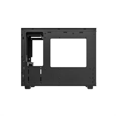 DeepCool Számítógépház - CH160 PLUS (fekete, mATX, 2xUSB3.0, Type-C, fekete)