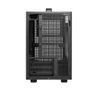 DeepCool Számítógépház - CH160 PLUS (fekete, mATX, 2xUSB3.0, Type-C, fekete)