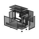 DeepCool Számítógépház - CH260 (fekete, Mini-ITX/Micro ATX (BTF), 2xUSB3.0, Type-C, fekete)