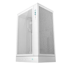   DeepCool Számítógépház - CH270 DIGITAL WH (fekete, Mini-ITX/Micro-ATX (BTF), 2xUSB3.0, Type-C, fehér)