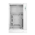 DeepCool Számítógépház - CH270 DIGITAL WH (fekete, Mini-ITX/Micro-ATX (BTF), 2xUSB3.0, Type-C, fehér)