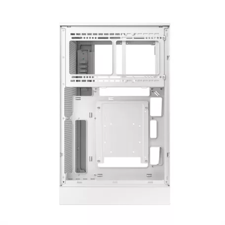 DeepCool Számítógépház - CH270 DIGITAL WH (fekete, Mini-ITX/Micro-ATX (BTF), 2xUSB3.0, Type-C, fehér)