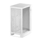 DeepCool Számítógépház - CH270 DIGITAL WH (fekete, Mini-ITX/Micro-ATX (BTF), 2xUSB3.0, Type-C, fehér)
