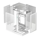 DeepCool Számítógépház - CH270 DIGITAL WH (fekete, Mini-ITX/Micro-ATX (BTF), 2xUSB3.0, Type-C, fehér)