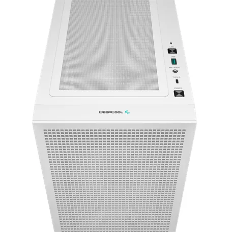 DeepCool Számítógépház - CH360 DIGITAL WH (fekete, 2x14cm +1x12 venti, Mini-ITX / Micro-ATX, 1xUSB3.0, A-RGB, fehér)