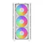 DeepCool Számítógépház - CH560 WH (fehér, 3x14cm + 1x12  A-RGB ventilllátor, E-ATX, 2xUSB3.0)