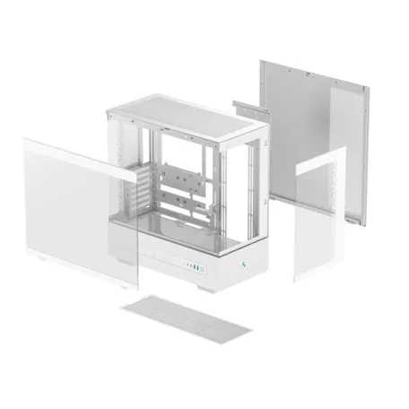 DeepCool Számítógépház - CH690 DIGITAL WH (fehér, ATX, 1xUSB-C, 2xUSB3.0)