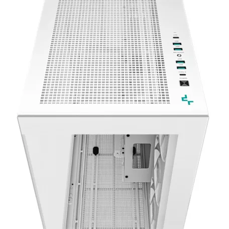DeepCool Számítógépház - CH780 WH (fehér, ablakos, 3x140mm A-RGB ventilllátor, E-ATX, 4xUSB3.0)