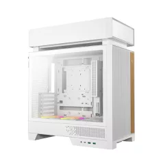   DeepCool Számítógépház - CL660 WH (fehér, 2x120mm A-RGB, ATX, 2xUSB3.0, 1xUSB-C)