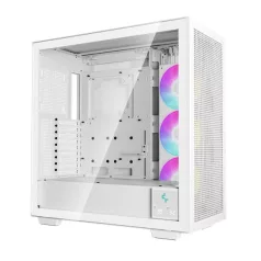   DeepCool Számítógépház - MORPHEUS WH (fehér, moduláris, 3x140mm venti,Mini-ITX /M-ATX /ATX /E-ATX, 4xUSB3.0, 1xUSB-C)