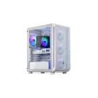 Endorfy Számítógépház - Arx 500 White ARGB (ATX/micro ATX/ITX, 1xUSB-C, 2xUSB3.0, 4x14cm LED ventilátor, ablakos, fehér)