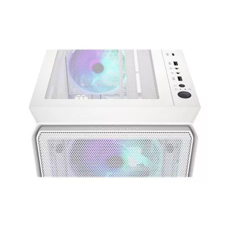 Endorfy Számítógépház - Arx 500 White ARGB (ATX/micro ATX/ITX, 1xUSB-C, 2xUSB3.0, 4x14cm LED ventilátor, ablakos, fehér)