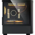 Formula Számítógépház - Air Mesh G3 Black (fekete, ablakos, 1x12cm venti, mATX, 1xUSB3.0, 2xUSB2.0)