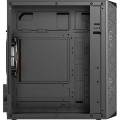   Formula Számítógépház - Air Mesh G4 Black (fekete, ablakos, 1x12cm venti, mATX, 1xUSB3.0, 1xUSB2.0)