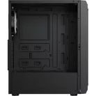 Formula Számítógépház - Air Power G1 Plus Black (fekete, ablakos, 6x12cm venti, mATX, 1xUSB3.0, 1xUSB2.0, 1xType-C)