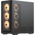 Formula Számítógépház - Air Power G9 Duo PA Black (fekete, ablakos, 4x12cm venti, EATX, 2xUSB3.0, 1xType-C)