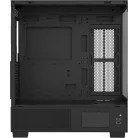 Formula Számítógépház - Crystal E1 FLOE Black (fekete, ablakos, ATX, 2xUSB3.0, 1xType-C)