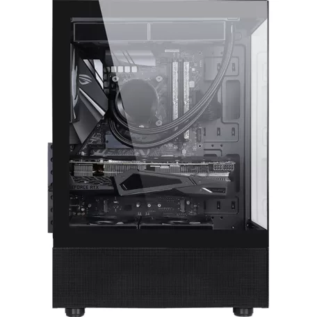Formula Számítógépház - Crystal Z1 Black (fekete, ablakos, ATX, 1xUSB3.0, 1xUSB2.0, 1xType-C)