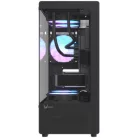 Formula Számítógépház - Crystal Z1CM Plus Black AR V2 (fekete, ablakos, mATX,3x12 cm venti,1xUSB2.0, 1xUSB3.0, 1xType-C)