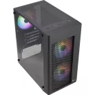 Formula Számítógépház - FG-01M FR (fekete, ablakos, 3x12cm FRGB venti, mATX, 1xUSB3.0, 2xUSB2.0)