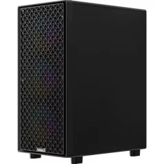   Formula Számítógépház - Mana Dynamic Black (fekete, ablakos, 4x12cm venti, ATX, 2xUSB3.0, 1xType-C)