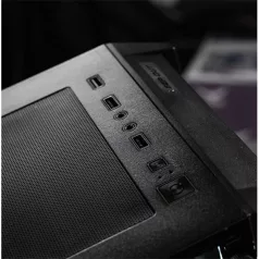   KEEP OUT Számítógépház - XC-200 MESH (fekete, ablakos, 3x12cm RGB venti, ATX, 2xUSB2.0, 1xUSB3.0)
