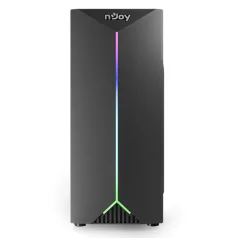   NJOY Számítógépház -  ANIL (fekete, ablakos, ATX, 1x12cm, 2xUSB2.0, 1x USB3.0)