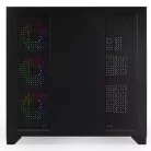 NJOY Számítógépház -  AURA (fekete, ablakos, ATX, 7x12cm, 2xUSB3.0, 1x USB-C)