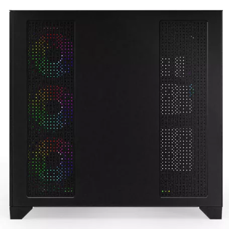 NJOY Számítógépház -  AURA (fekete, ablakos, ATX, 7x12cm, 2xUSB3.0, 1x USB-C)